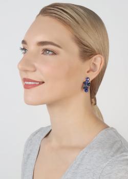 Dark Blue - Water Cascade earrings - Konplott